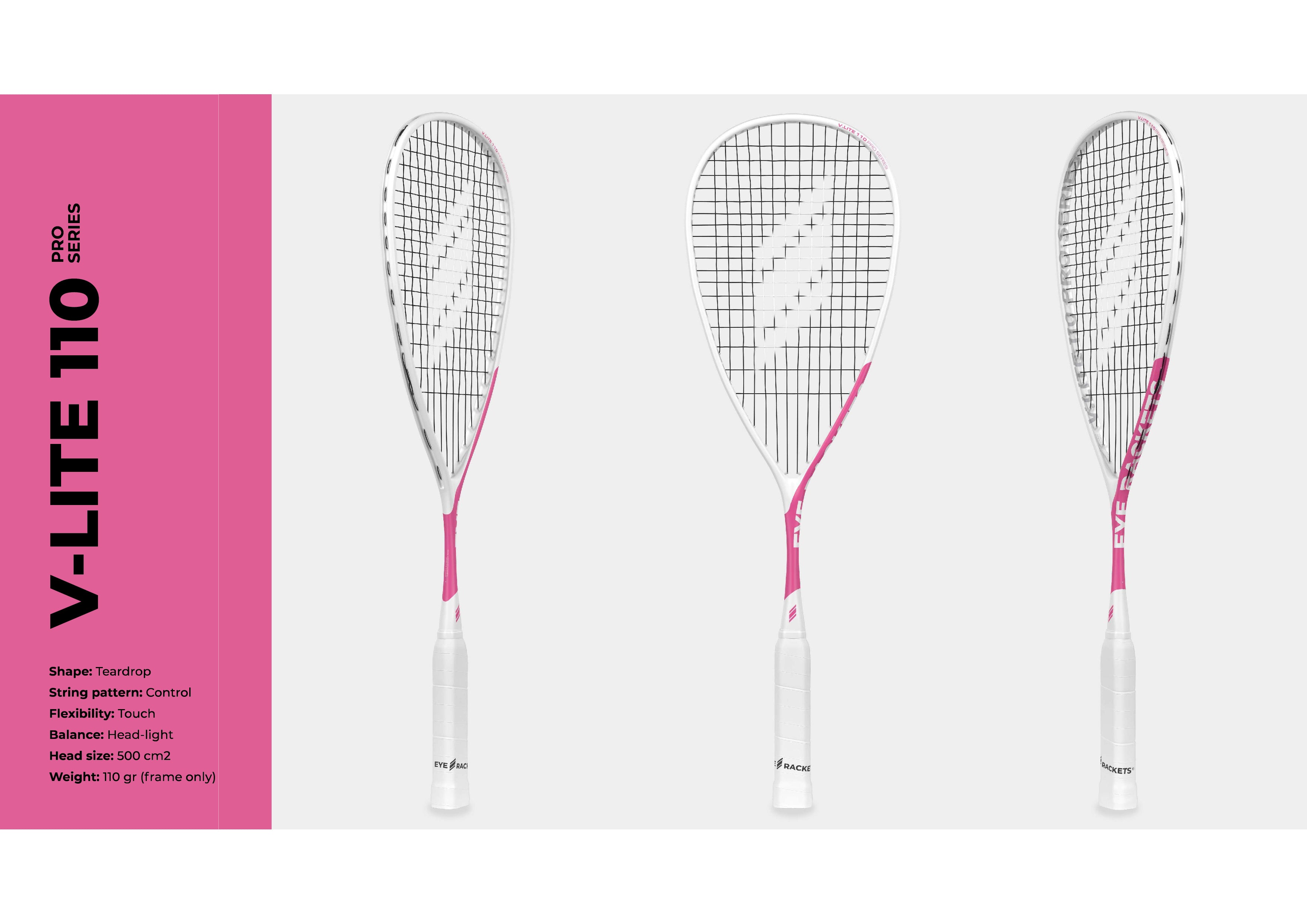 EYE Rackets V Lite 110 Squash Racket New for 2025
