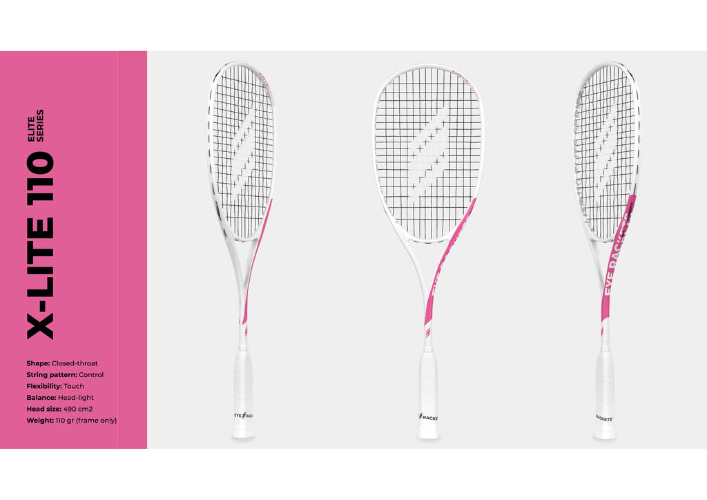 EYE Rackets X Lite 110 Barrington Elite Series Squash Racket New for 2025