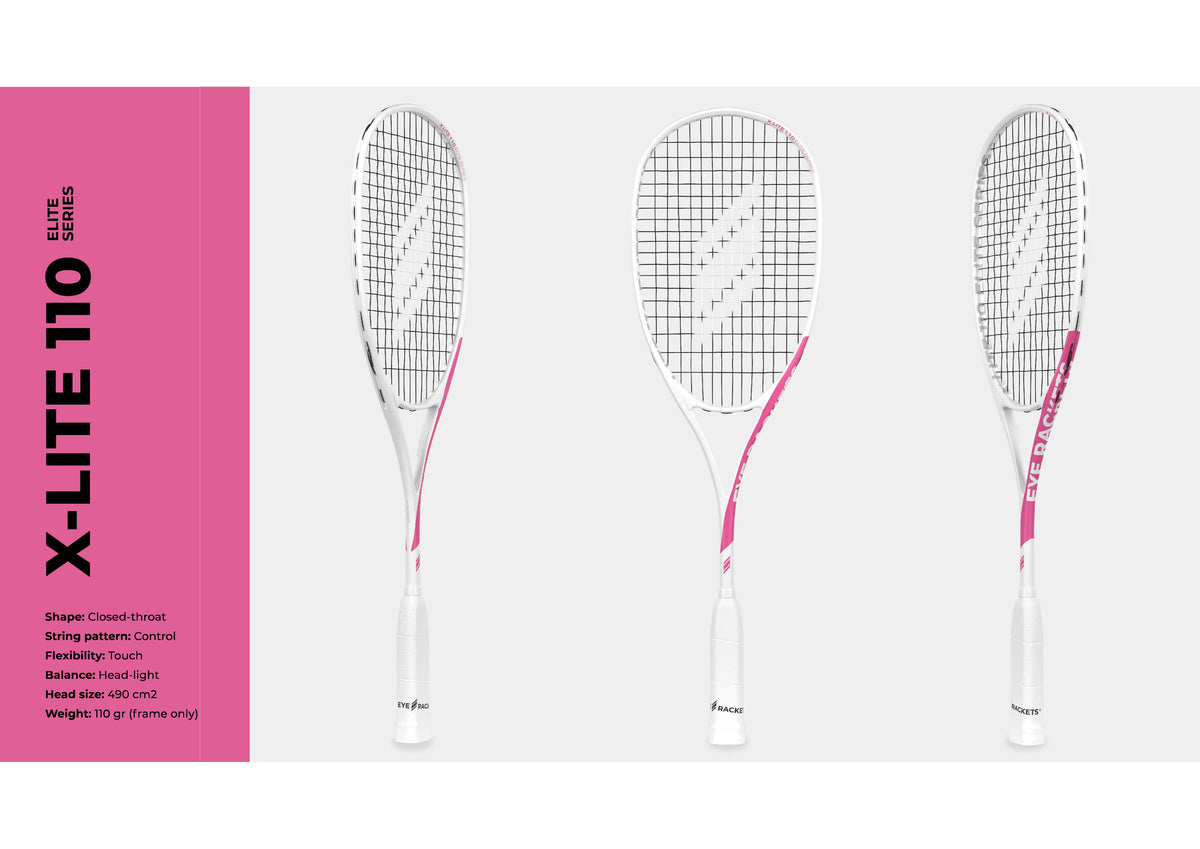 EYE Rackets X Lite 110 Barrington Elite Series Squash Racket New for 2 ...