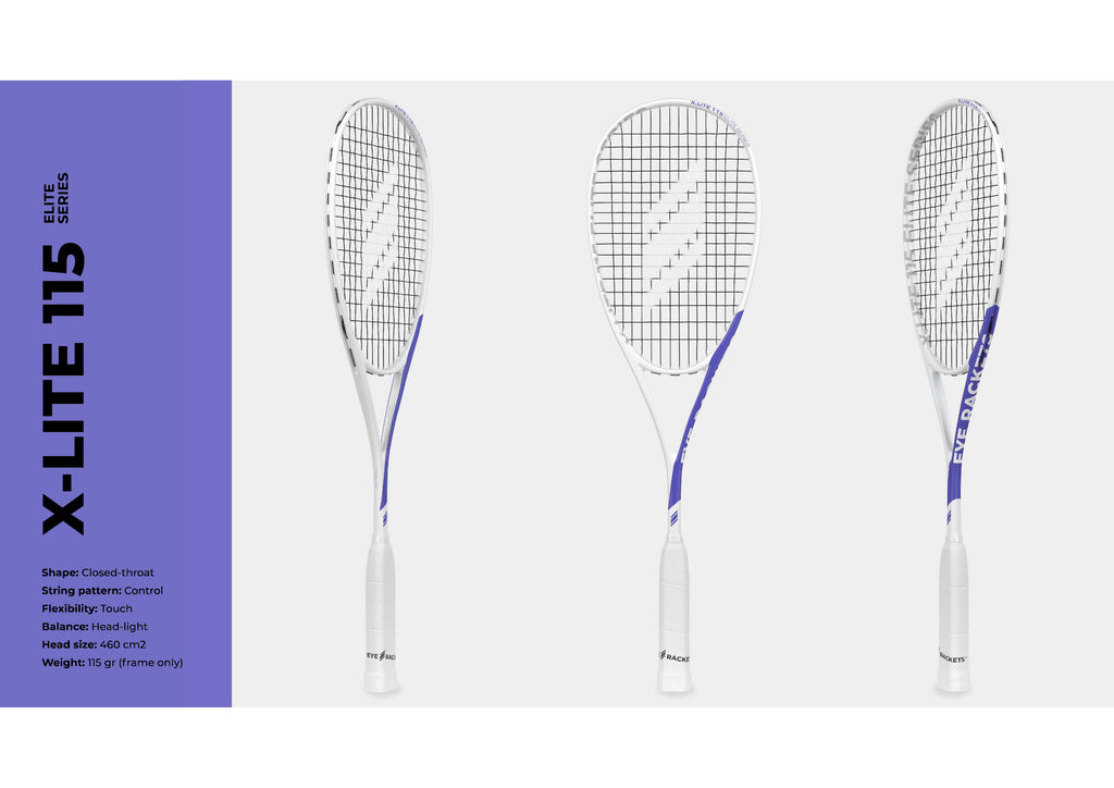 EYE Rackets X Lite 115 Elite Series Squash Racket New for 2025