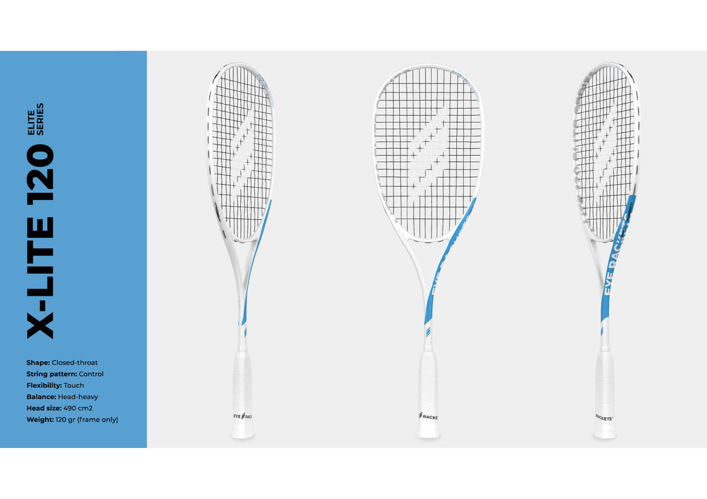EYE Rackets X Lite 120 Shabana Elite Series Squash Racket New for 2025