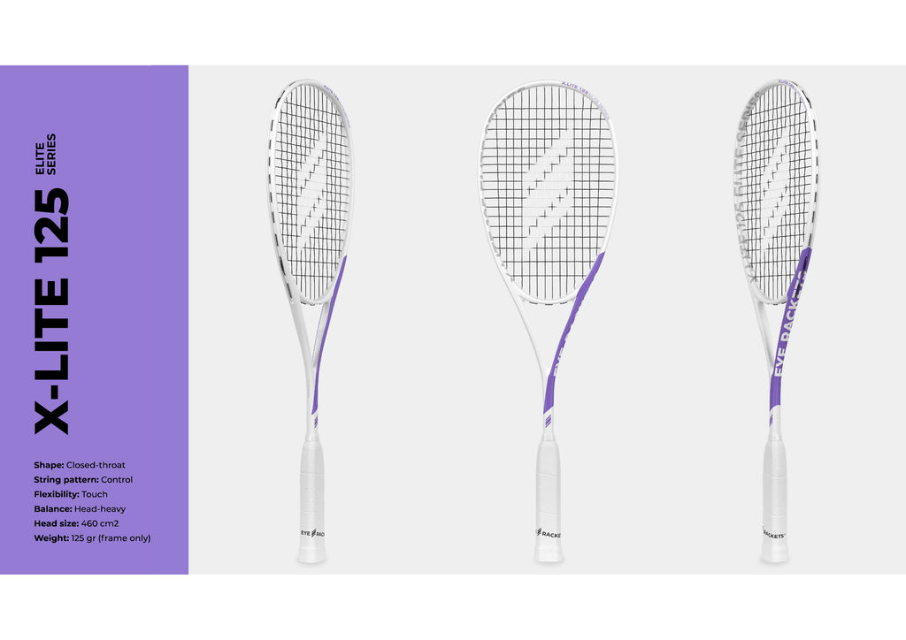 EYE Rackets X Lite 125 Elite Series Squash Racket New for 2025