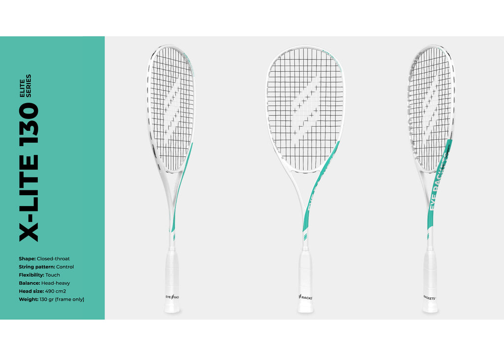 EYE Rackets X Lite 130 Golan Elite Series Squash Racket New for 2025