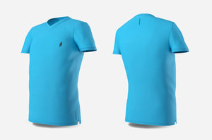 EYE Rackets Squash Shirts V Neck (Blue / Light Grey)