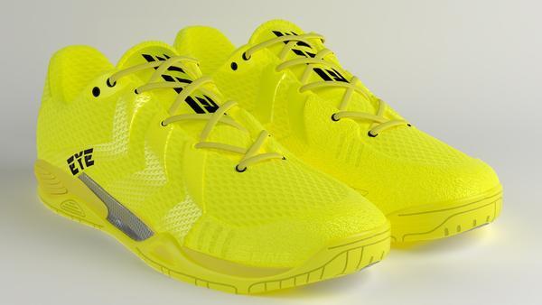 EYE Rackets S Line Squash Shoes (Neon Yellow)
